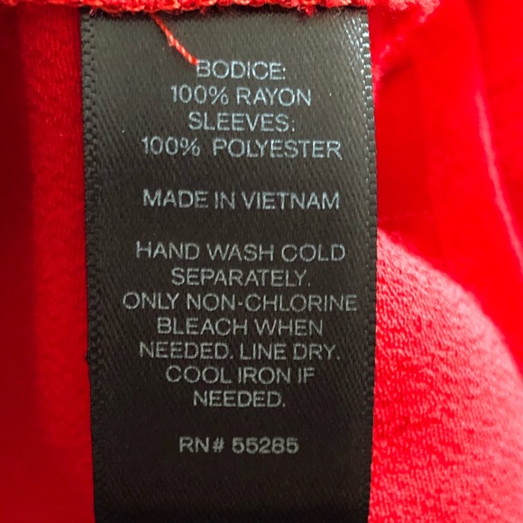 EXPRESS CANDY APPLE RED HIGH LOW A LINE DRESS - Picture 7 of 7